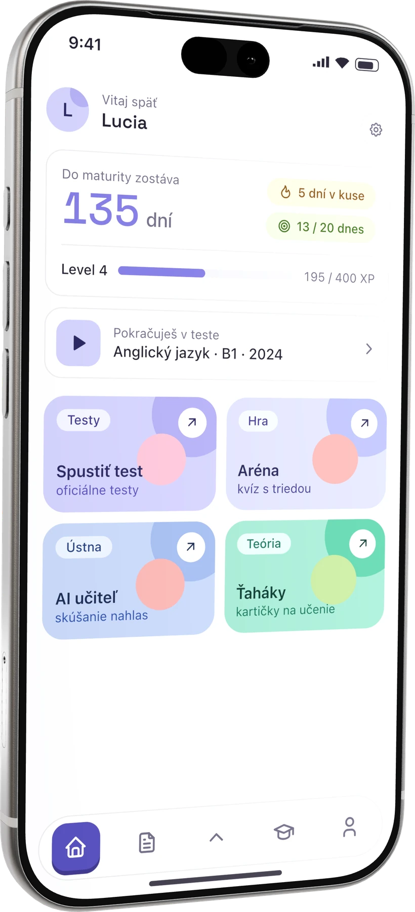 Aplikácia zmaturuj.app na iPhone